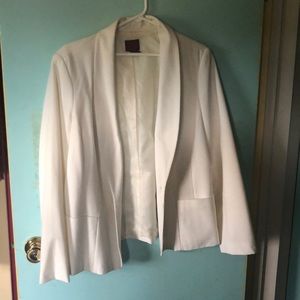 Off white cotton blazer